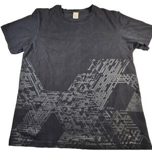 L Acoustics Shirt Mens 2XL Black Geometric Graphic Tee Sound Audio Music Crew